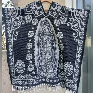 New Traditional MexicanVirgin Mary Poncho (zarape)